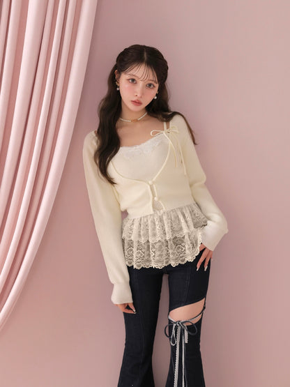 model：160cm　(size：F　color：Ivory)