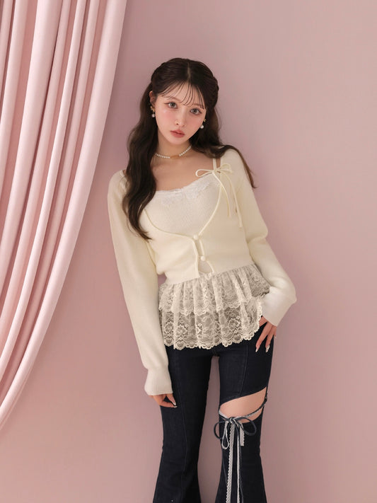 model：160cm　(size：F　color：Ivory)