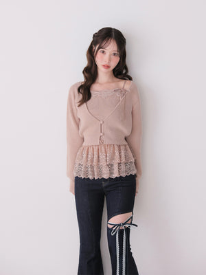 model：162cm　(size：F　color：Pink)