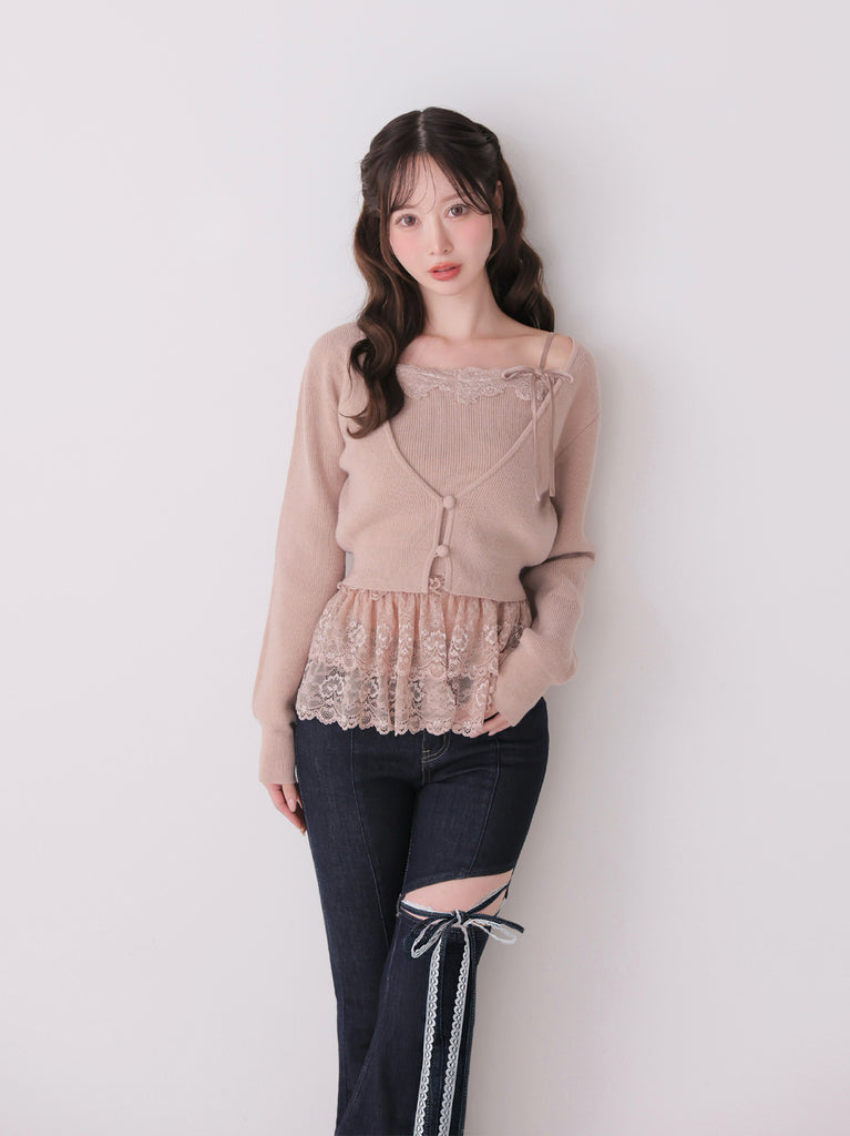 model：162cm　(size：F　color：Pink)
