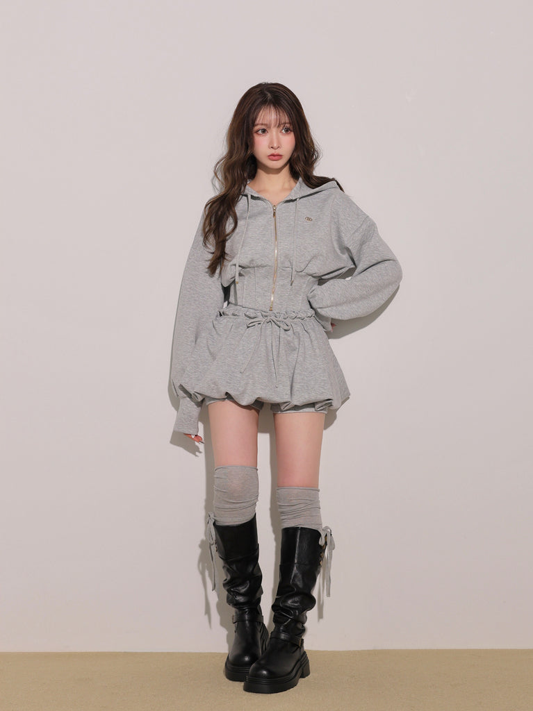 model：160cm　(size：F　color：Gray)