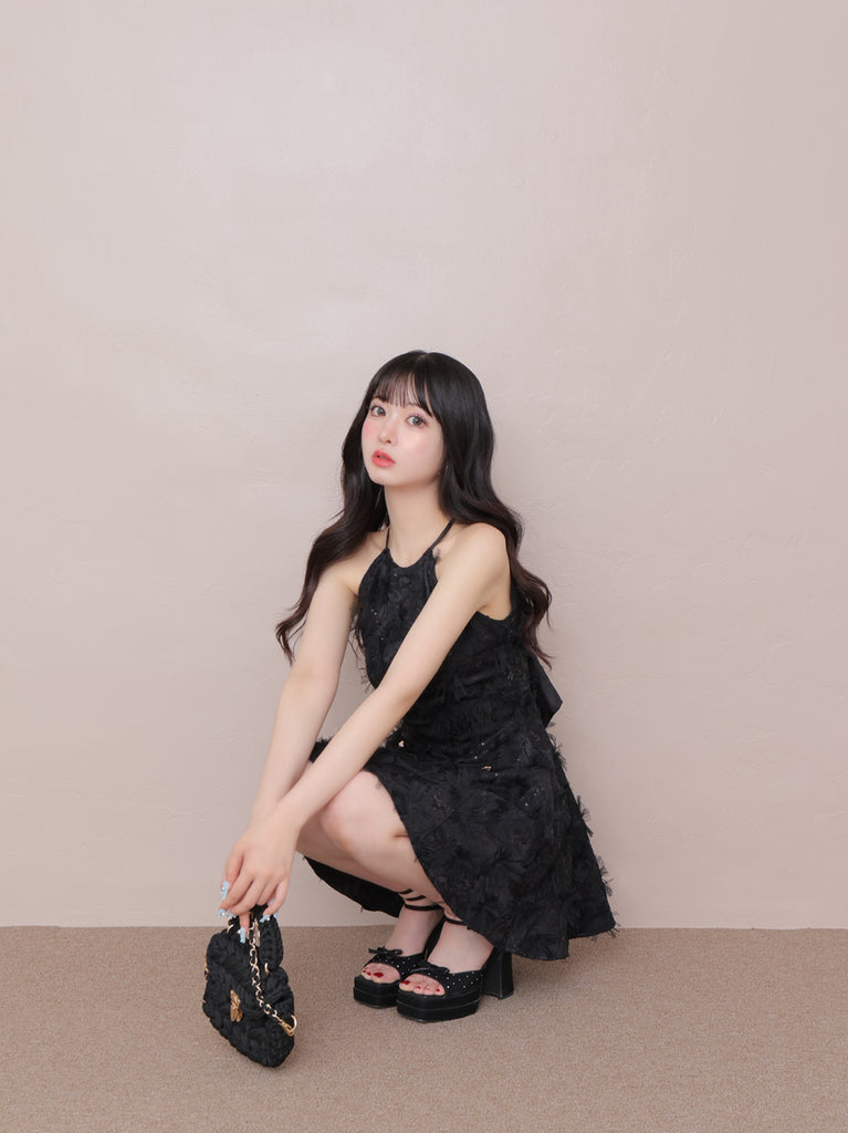 Flower tulle mini onepiece(eme10700)