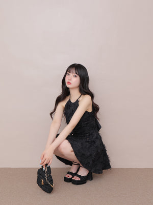 Flower tulle mini onepiece(eme10700)