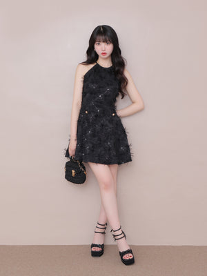Flower tulle mini onepiece(eme10700)