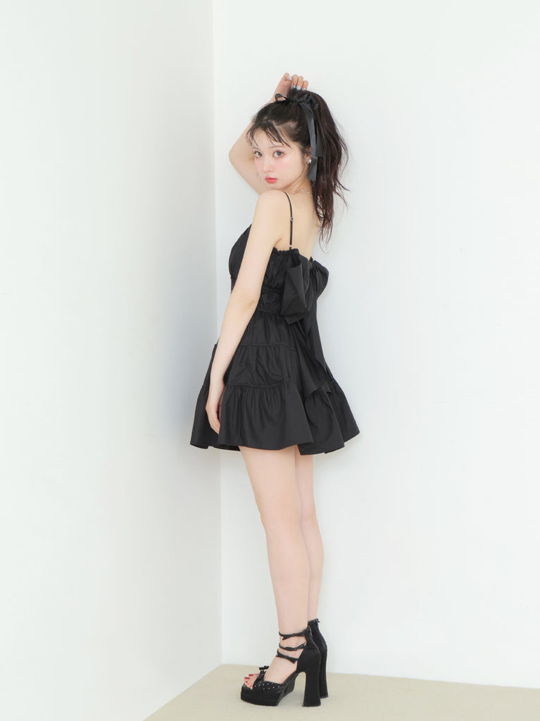 model：160cm　(size：F　color：Black)