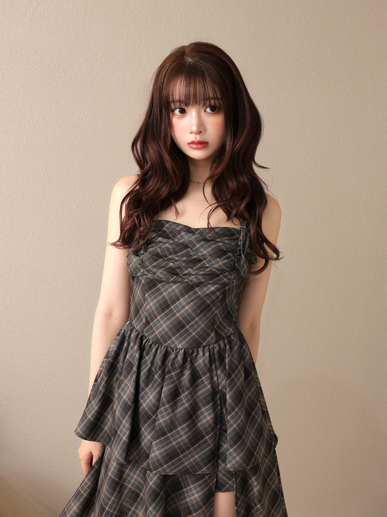 Double strap slit onepiece(eme10710)