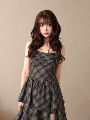 Double strap slit onepiece(eme10710)