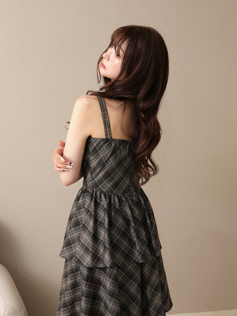 Double strap slit onepiece(eme10710)