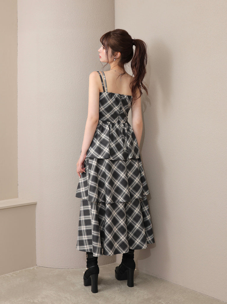 Double strap slit onepiece(eme10710)