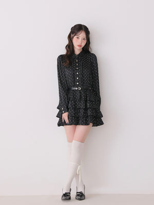 model：162cm　(size：F　color：Black)
