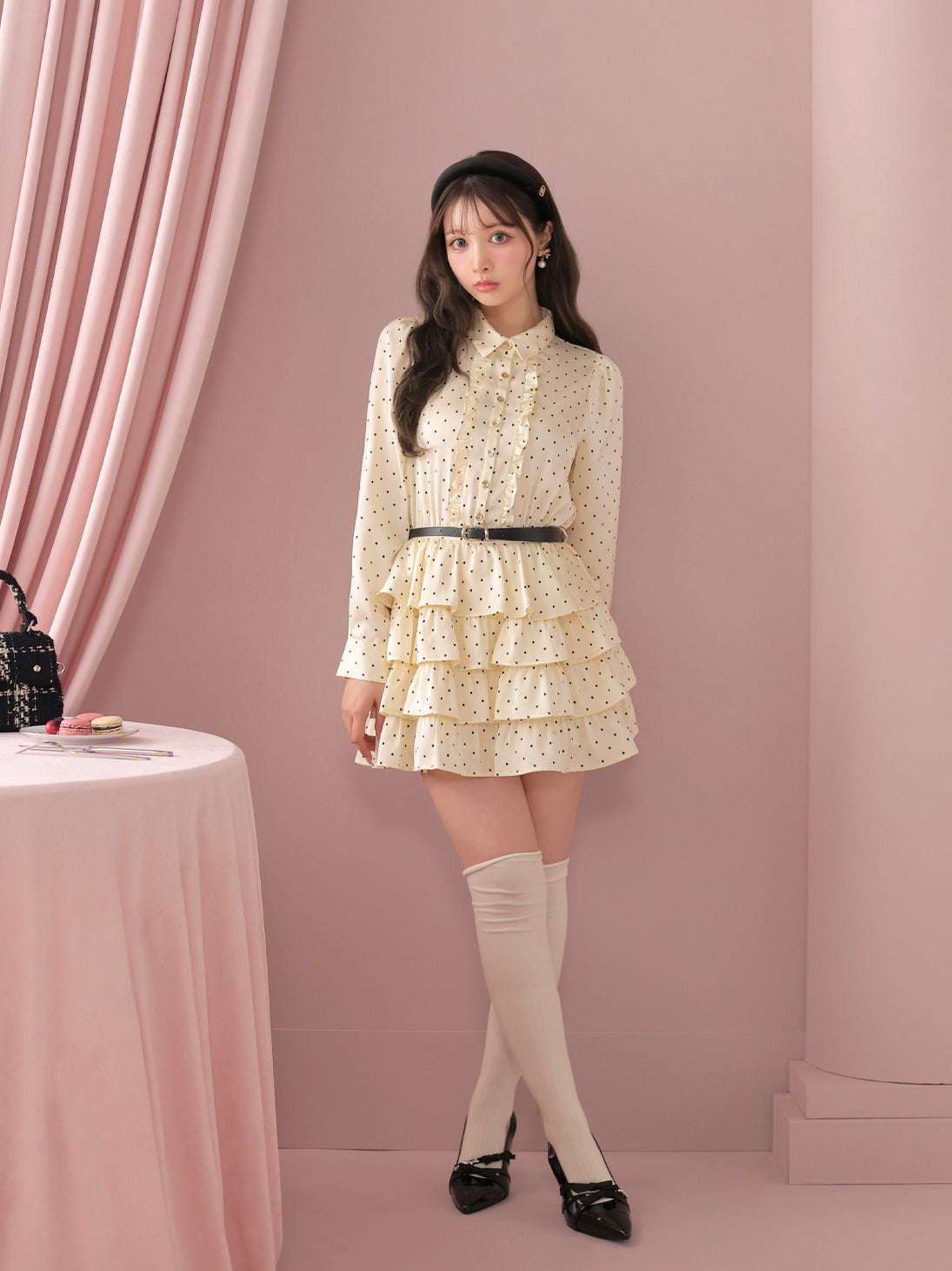 model：160cm　(size：F　color：Beige)