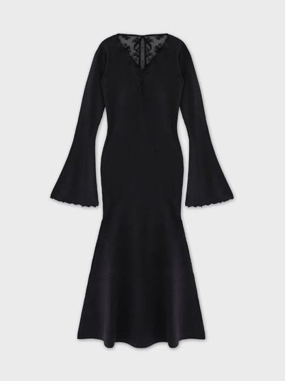 【Pre Order】Lace back silhouette onepiece(eme10733)