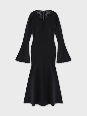 【Pre Order】Lace back silhouette onepiece(eme10733)