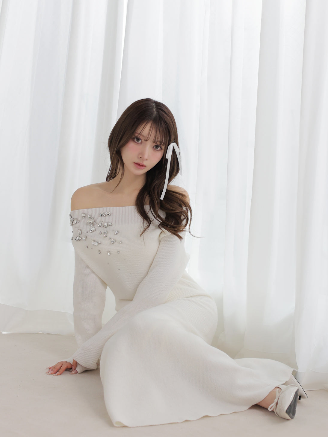 model：160cm (size：F　color：White)