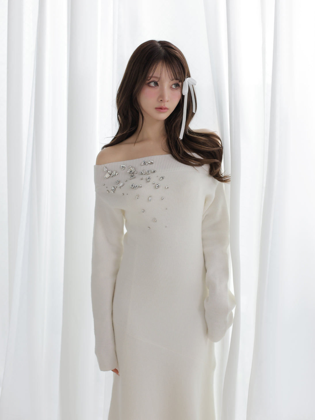 model：160cm (size：F　color：White)