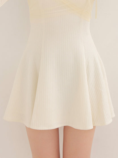 Cross tulle flare mini onepiece(eme10736)