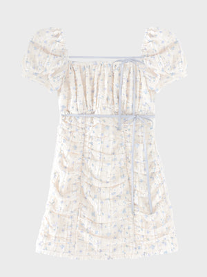 Ripple frill flower mini onepiece(eme10742)
