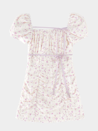 Ripple frill flower mini onepiece(eme10742)