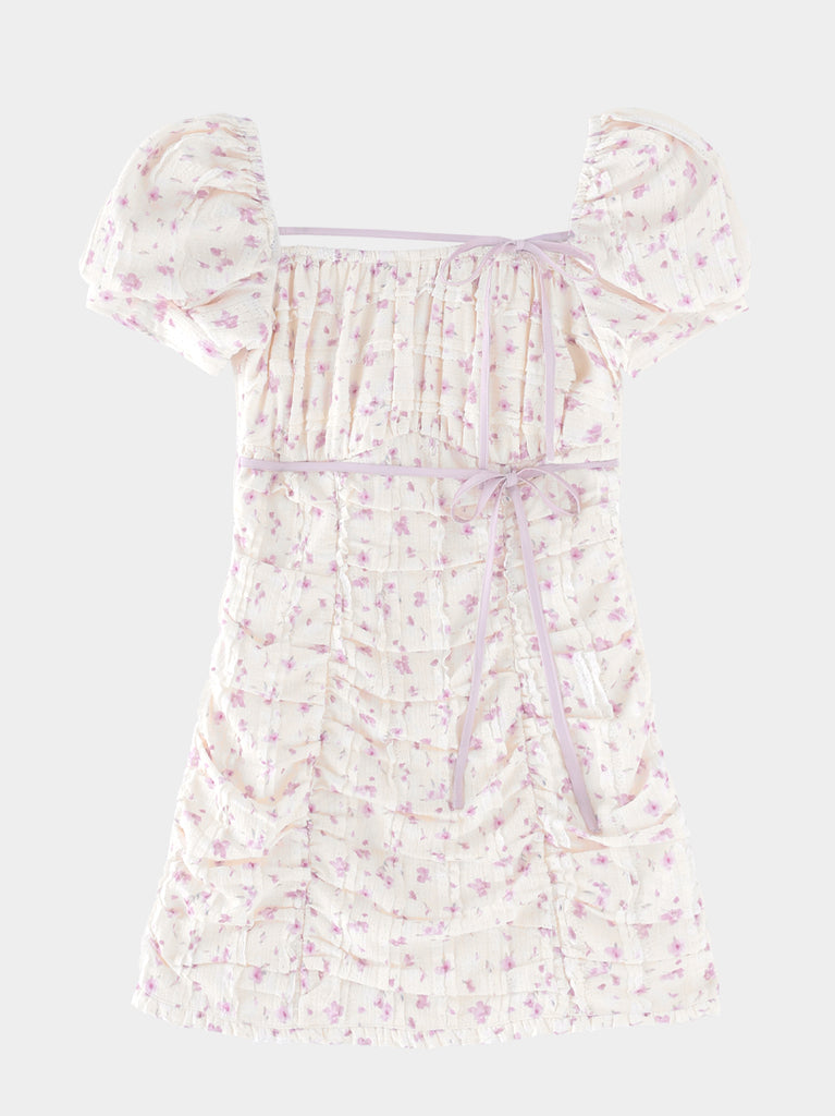 Ripple frill flower mini onepiece(eme10742)