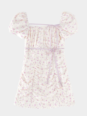 Ripple frill flower mini onepiece(eme10742)