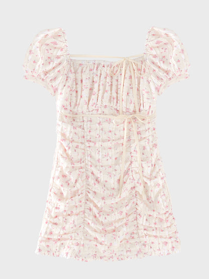 Ripple frill flower mini onepiece(eme10742)