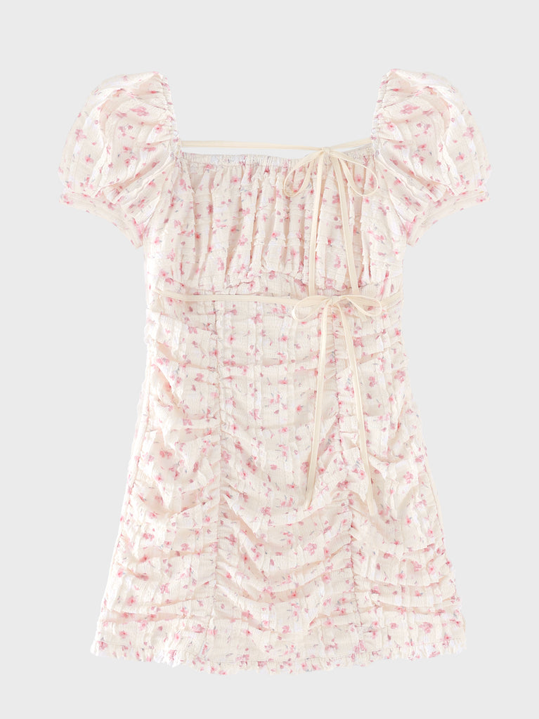 Ripple frill flower mini onepiece(eme10742)