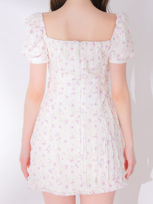 Ripple frill flower mini onepiece(eme10742)