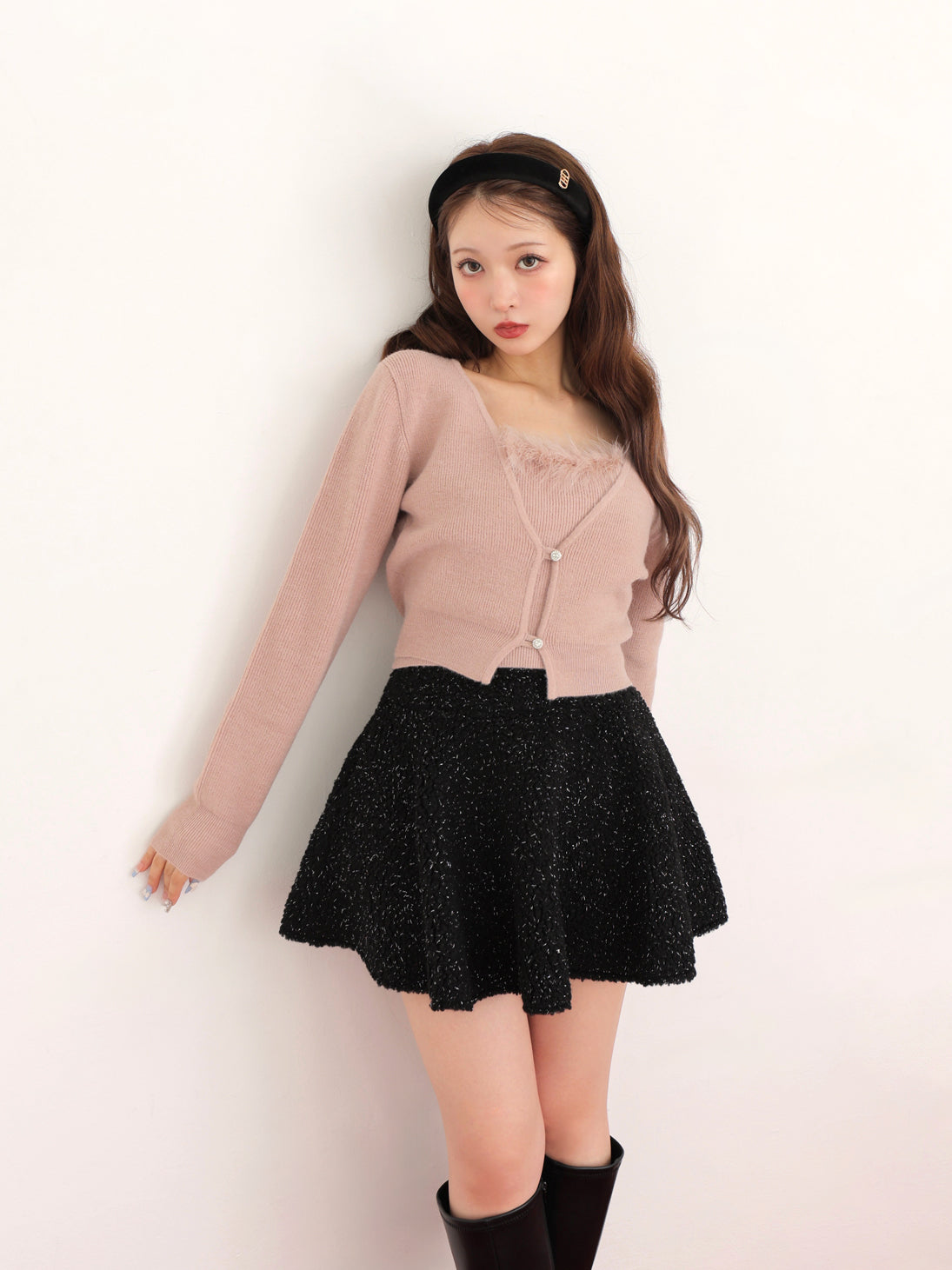 model：160cm　(size：F　color：Pink)