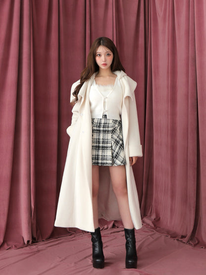 model：160cm　(size：F　color：White)