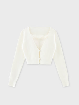 Feather knit cami cardigan(eme10750)