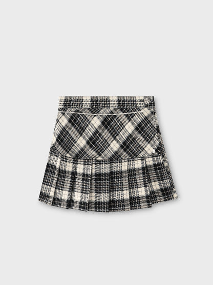 【Pre Order】Classic check pleated skort(eme10751)