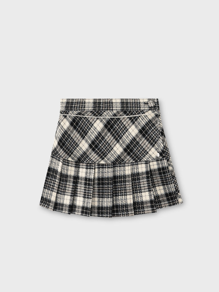 Classic check pleated skort(eme10751)