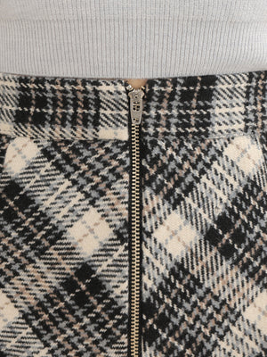 Classic check pleated skort(eme10751)