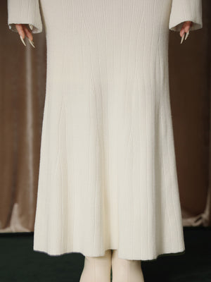 【Pre Order】Layered ribbon knit onepiece (eme10757)