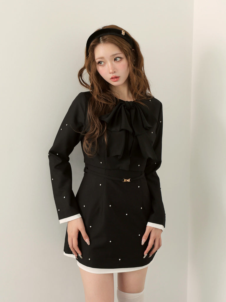 Ribbon bijou mini onepiece(eme10761)