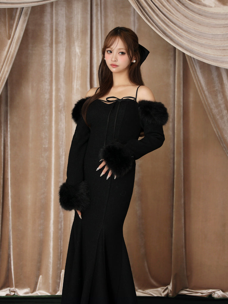 model：160cm　(size：F　color：Black)