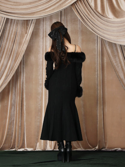 model：160cm　(size：F　color：Black)