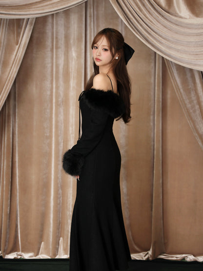 model：160cm　(size：F　color：Black)