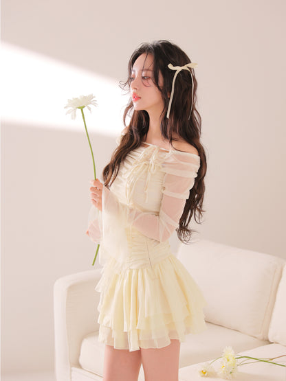model：163cm　(size：F　color：Ivory)