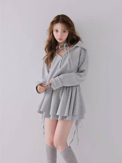 model：160cm　(size：F　color：Gray)