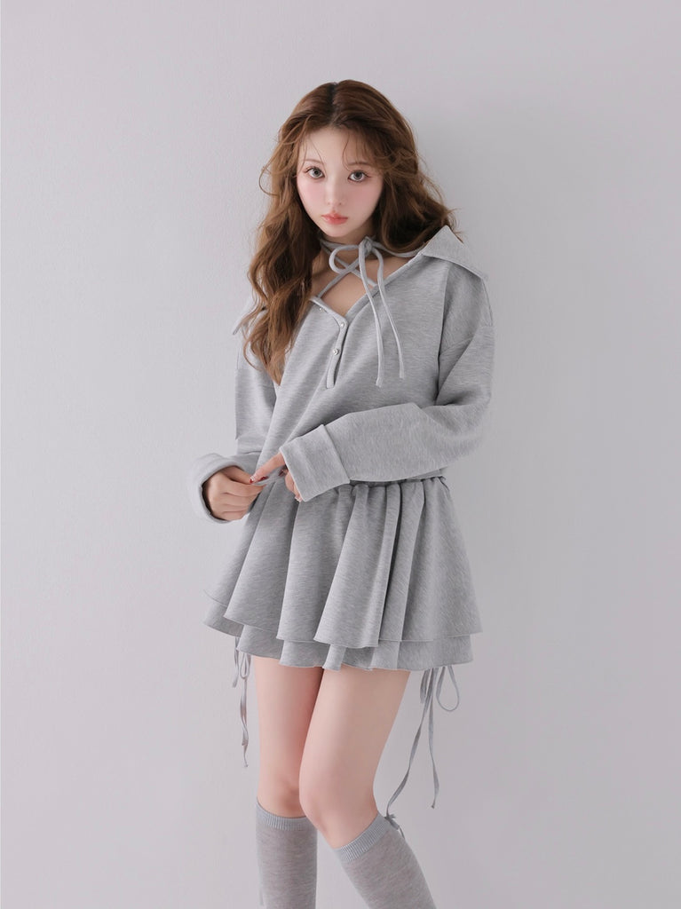 model：160cm　(size：F　color：Gray)