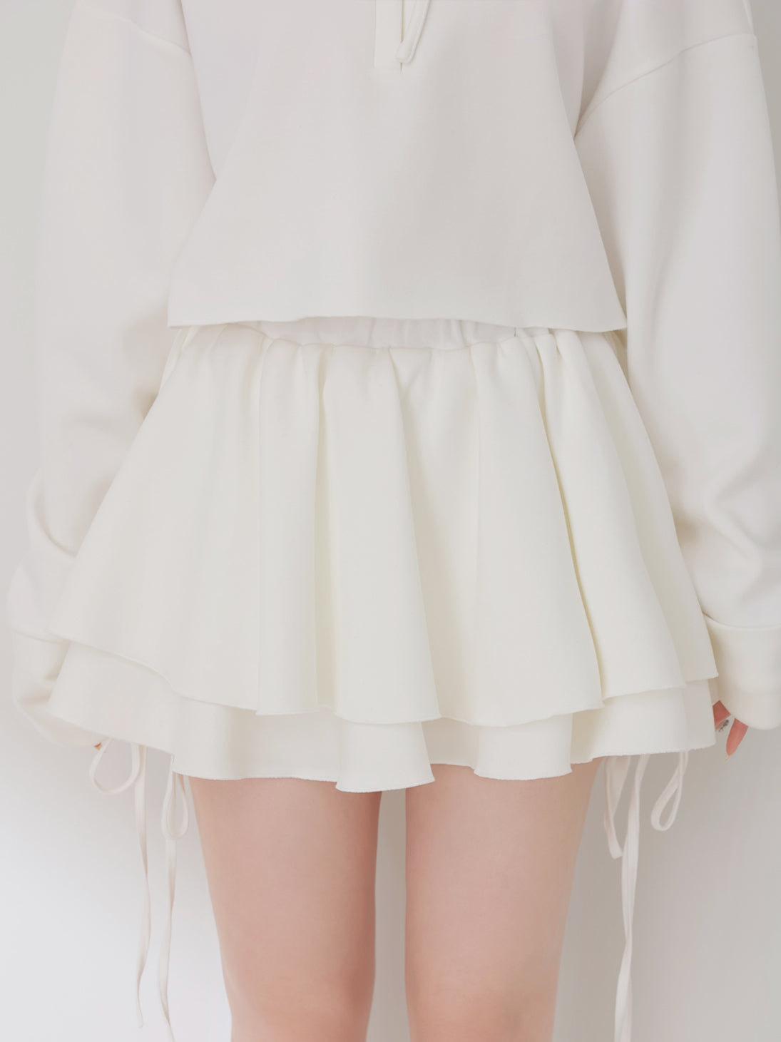 Airy smooth frill mini skirt(eme10768)
