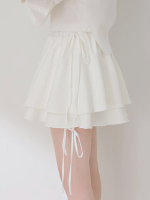 Airy smooth ribbon pullover(eme10767)