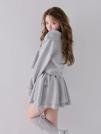 model：160cm　(size：F　color：Gray)