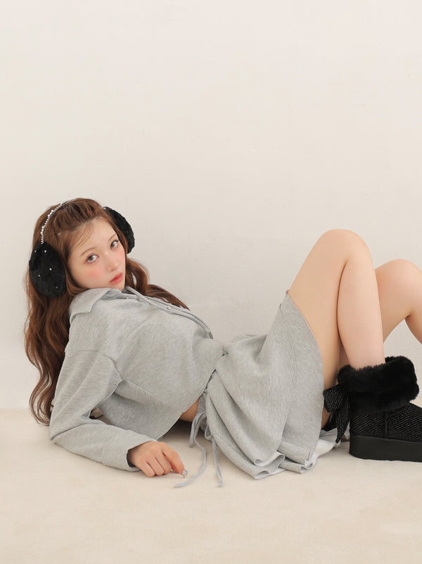 Airy smooth ribbon pullover(eme10767)