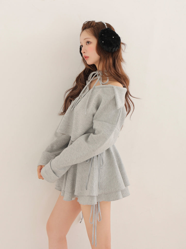 Airy smooth ribbon pullover(eme10767)