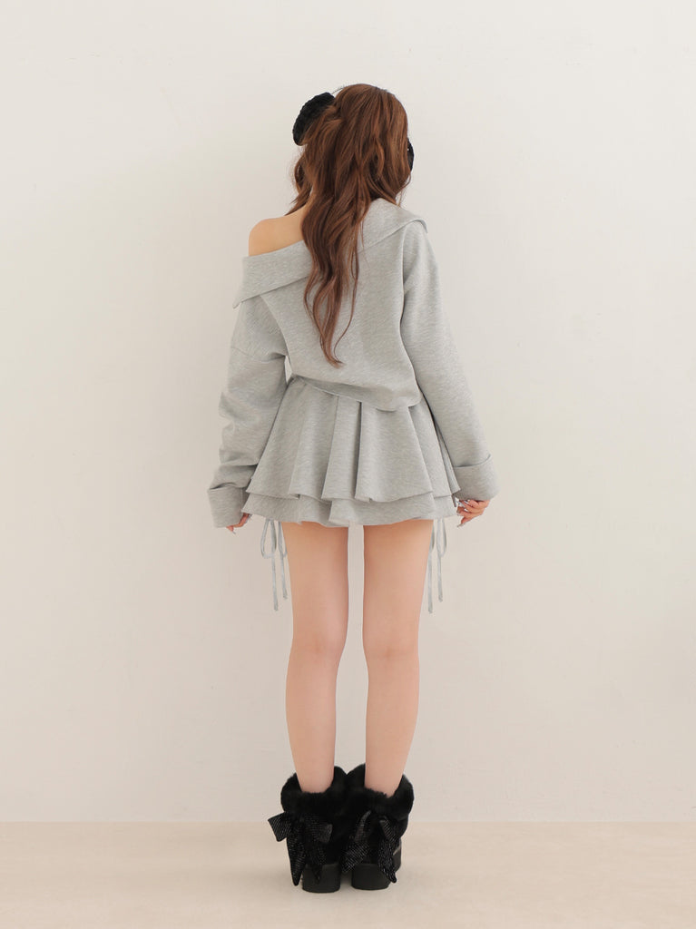 Airy smooth ribbon pullover(eme10767)