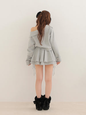 Airy smooth ribbon pullover(eme10767)