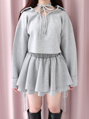 Airy smooth ribbon pullover(eme10767)