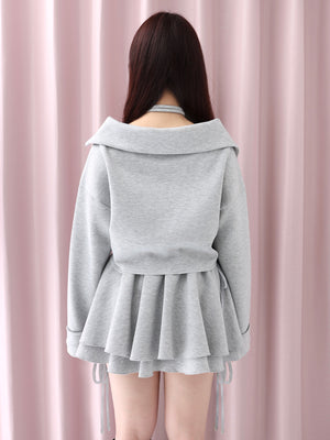 Airy smooth ribbon pullover(eme10767)